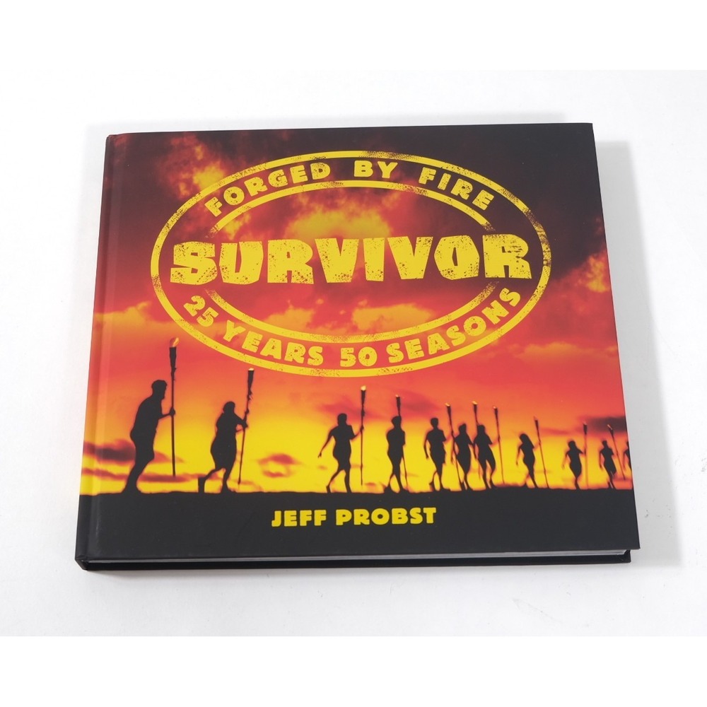 Survivor Book Multi Forged By Fire 25 Years 50 Seasons Jeff Probst Signed